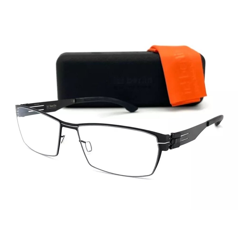 IC BERLIN SANETSCH 2.0 Black / Demo Lens 58mm Eyeglasses